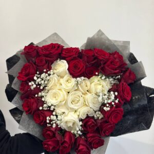 Bouquet cuore rose rosse